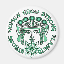 Strong Women Strong Planet Refrigerator Magnet