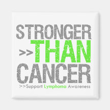 Stronger Than Cancer - Lymphoma Magnets