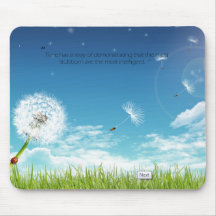 Stubborn is not always bad mouse pad