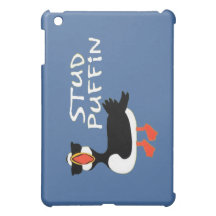 Stud Puffin iPad Mini Case - Blue