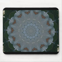 Studded Flower and Flames Mouse Mat