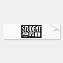 student icon bumper sticker