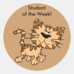Student of the Week Stickers - Cat Walking