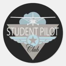 Student Pilot Club Stickers