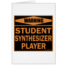 Student Synthesizer Player Greeting Card