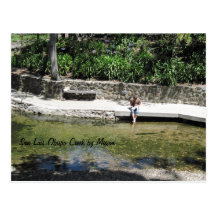 Student with Feet in Creek near Mission Postcards