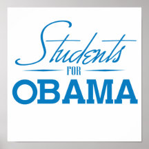 STUDENTS FOR OBAMA -.png Poster