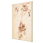 Studies for a Madonna with a Cat, c.1478-80 Gallery Wrap Canvas