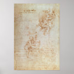 Studies of Madonna and Child Poster
