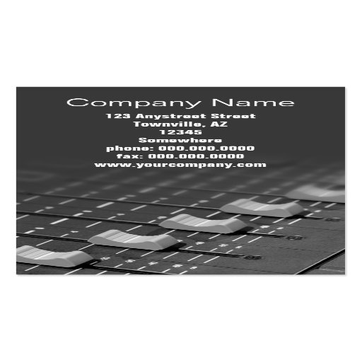 studio faders business card templates