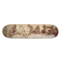 Study for last supper skate deck