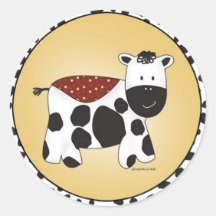 Stuffed Animal Cow Sticker