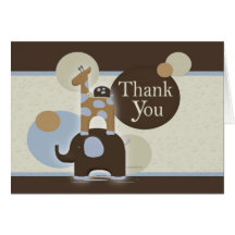 Stuffed Animal Thank You Notes Greeting Card