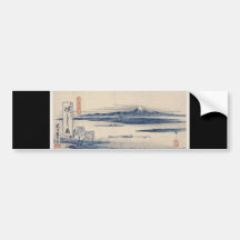 Stunning Mt. Fuji in Japan circa 1800s Bumper Sticker