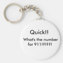 Stupid Question Keychain