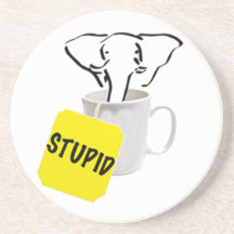 Stupid Tea Beverage Coaster