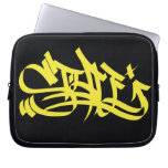 Style marker yellow laptop sleeve