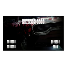 Stylisch Business muscle classic car in black Business Card Template