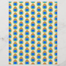 Stylised Peacock Feather Pattern. Flyer Design