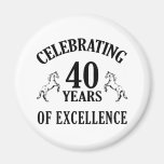 Stylish 40th Birthday Gift Ideas Refrigerator Magnet