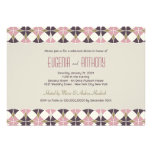 Stylish Art Deco Band Rehearsal Dinner Wedding invitations