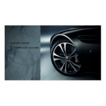 Stylish automotive business card