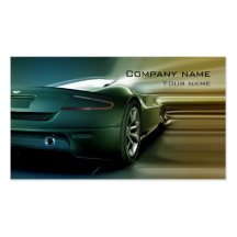 Stylish automotive business card