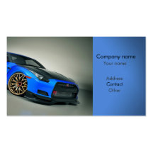 Stylish automotive business card