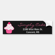 Stylish Bakery Bumper Sticker