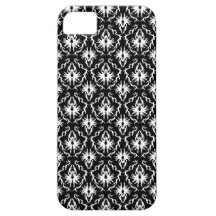 Stylish Black and White Damask Pattern. iPhone 5 Cover