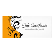 STYLISH & BOLD GIFT CERTIFICATE RACK CARD