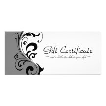 STYLISH & BOLD GIFT CERTIFICATE RACK CARD