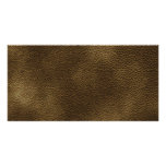 Stylish Brown Printed Pattern. Photo Cards