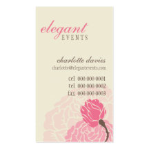 STYLISH BUSINESS CARD :: elegant rose 1P