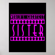 Stylish Chic Sisters : World's Greatest Sister Poster