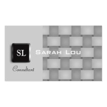 Stylish Consultant Black Business Card business cards