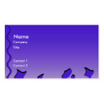 Stylish Deep Blue Waves, Abstract Design. business cards