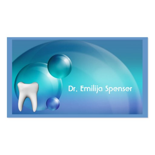 Stylish dental art business card