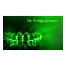 Stylish dental art business card
