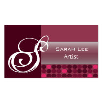 Stylish Dot Print Business Card business cards