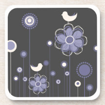Stylish Floral Decor Cork Coaster