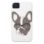 Stylish french bulldog iPhone 4 Case-Mate cases