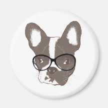 Stylish french bulldog magnet