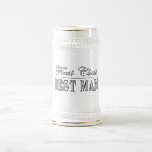 Stylish Fun Best Men Gifts : First Class Best Man Mug
