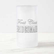 Stylish Fun Bridesmaids Gifts : First Class Brides Coffee Mugs