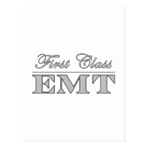 Stylish Fun EMTs : First Class EMT Post Cards