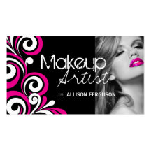 Stylish Makeup Artist Business Card Template