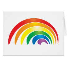 Stylish Rainbow Card