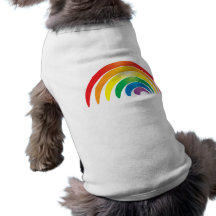 Stylish Rainbow Dog T Shirt
