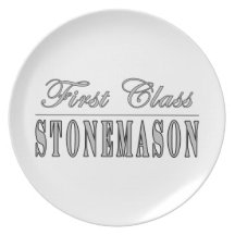 Stylish Stonemasons : First Class Stonemason Dinner Plate